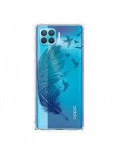 Coque Oppo Reno4 Lite Plume Feather Fly Away Transparente...