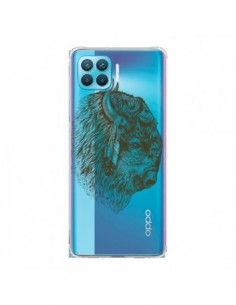 Coque Oppo Reno4 Lite Buffalo Bison Transparente - Rachel...