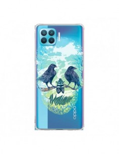Coque Oppo Reno4 Lite Tête de Mort Nature Transparente -...