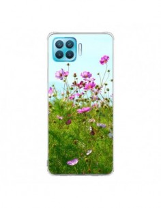Coque Oppo Reno4 Lite Fleurs Roses Champ - R Delean