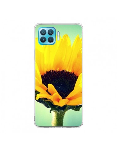 Coque Oppo Reno4 Lite Tournesol Zoom Fleur - R Delean