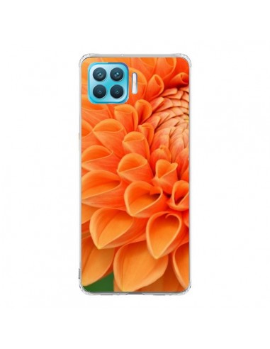 Coque Oppo Reno4 Lite Fleurs oranges flower - R Delean