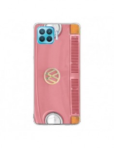 Coque Oppo Reno4 Lite Groovy Van Hippie VW Rose - R Delean