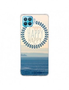 Coque Oppo Reno4 Lite Happy Day Mer Ocean Sable Plage...