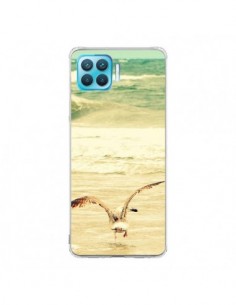 Coque Oppo Reno4 Lite Mouette Mer Ocean Sable Plage...
