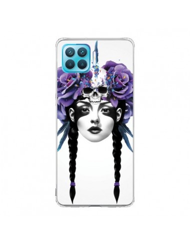 Coque Oppo Reno4 Lite Fille Fleurs Warrior - Ruben Ireland