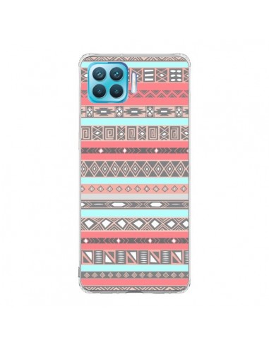 Coque Oppo Reno4 Lite Azteque Aztec Rose Pastel - Rex Lambo