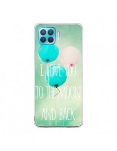 Coque Oppo Reno4 Lite I love you to the moon and back -...