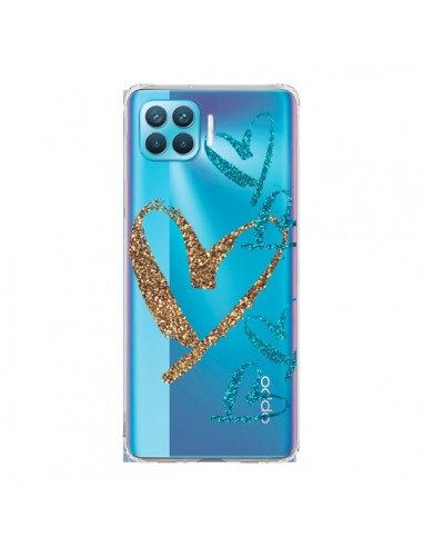 Coque Oppo Reno4 Lite Coeurs Heart Love Amour Transparente - Sylvia Cook