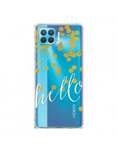 Coque Oppo Reno4 Lite Hello, Bonjour Transparente - Sylvia Cook