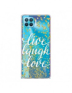 Coque Oppo Reno4 Lite Live, Laugh, Love, Vie, Ris, Aime...