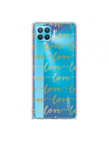 Coque Oppo Reno4 Lite Love Amour Repeating Transparente - Sylvia Cook