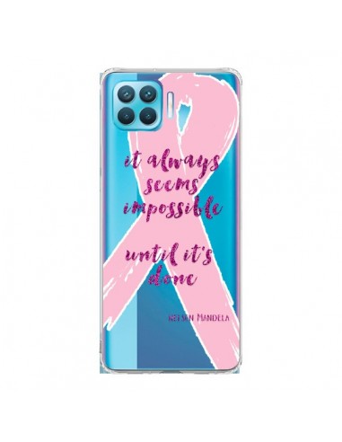 Coque Oppo Reno4 Lite It always seems impossible, cela semble toujours impossible Transparente - Sylvia Cook