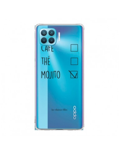 Coque Oppo Reno4 Lite Café, Thé et Mojito Transparente - Les Vilaines Filles