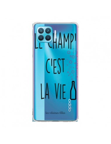 Coque Oppo Reno4 Lite Le Champ, c'est la Vie Transparente - Les Vilaines Filles