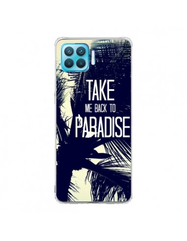 Coque Oppo Reno4 Lite Take me back to paradise USA Palmiers - Tara Yarte