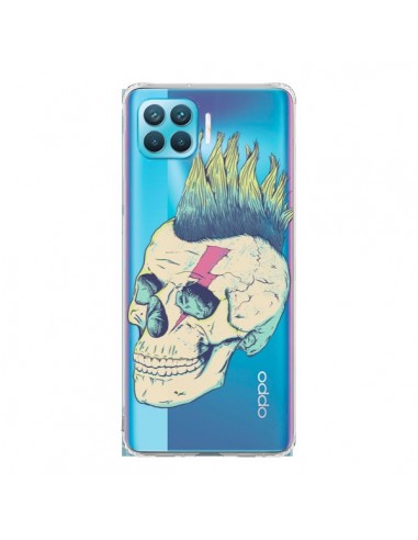 Coque Oppo Reno4 Lite Tête de Mort Crane Punk Transparente - Victor Vercesi