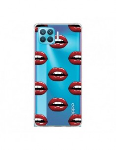 Coque Oppo Reno4 Lite Lèvres Rouges Lips Transparente -...