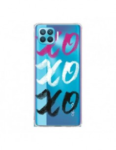 Coque Oppo Reno4 Lite XoXo Rose Blanc Noir Transparente -...