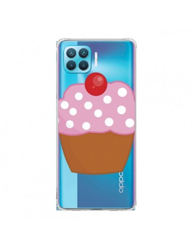 Coque Oppo Reno4 Lite Cupcake Cerise Transparente - Yohan B.