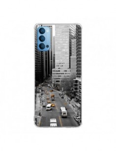 Coque Oppo Reno4 Pro 5G New York Noir et Blanc - Anaëlle...
