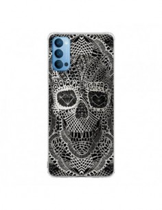 Coque Oppo Reno4 Pro 5G Skull Lace Tête de Mort - Ali Gulec