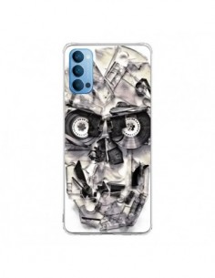Coque Oppo Reno4 Pro 5G Tape Skull K7 Tête de Mort - Ali...