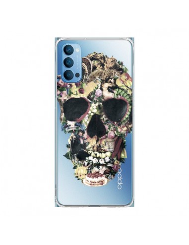 Coque Oppo Reno4 Pro 5G Skull Vintage Tête de Mort Transparente - Ali Gulec