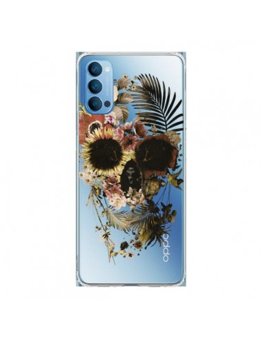 Coque Oppo Reno4 Pro 5G Garden Skull Tête de Mort Transparente - Ali Gulec