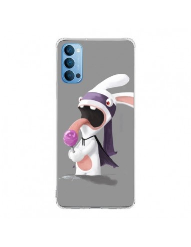 Coque Oppo Reno4 Pro 5G Lapin Crétin Sucette - Bertrand Carriere