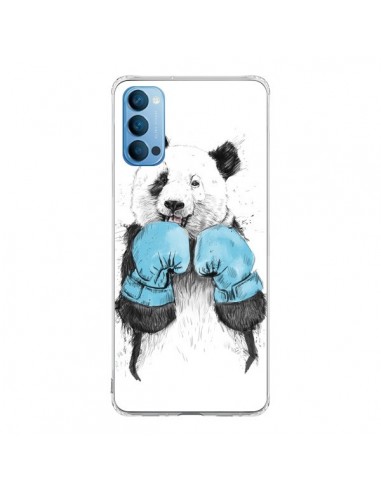 Coque Oppo Reno4 Pro 5G Winner Panda Boxeur - Balazs Solti