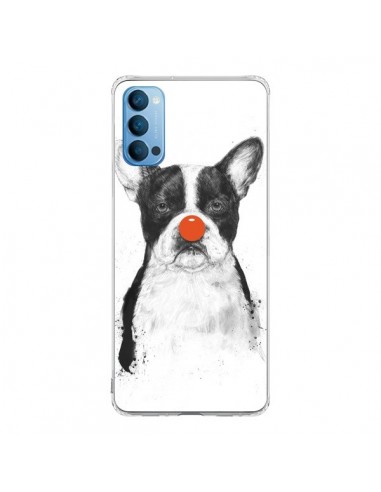 Coque Oppo Reno4 Pro 5G Clown Bulldog Chien Dog - Balazs Solti