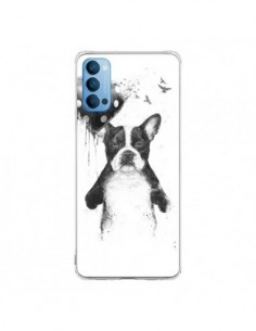 Coque Oppo Reno4 Pro 5G Lover Bulldog Chien Dog My Heart...