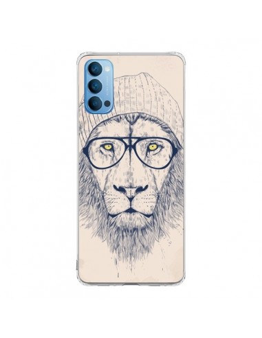 Coque Oppo Reno4 Pro 5G Cool Lion Lunettes - Balazs Solti