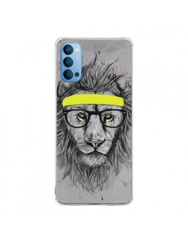 Coque Oppo Reno4 Pro 5G Hipster Lion - Balazs Solti