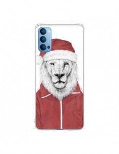 Coque Oppo Reno4 Pro 5G Santa Lion Père Noel - Balazs Solti