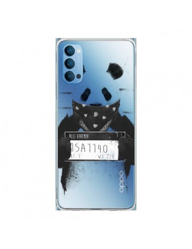 Coque Oppo Reno4 Pro 5G Bad Panda Transparente - Balazs Solti