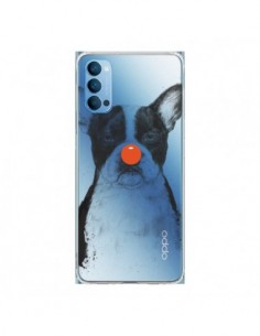 Coque Oppo Reno4 Pro 5G Clown Bulldog Dog Chien...
