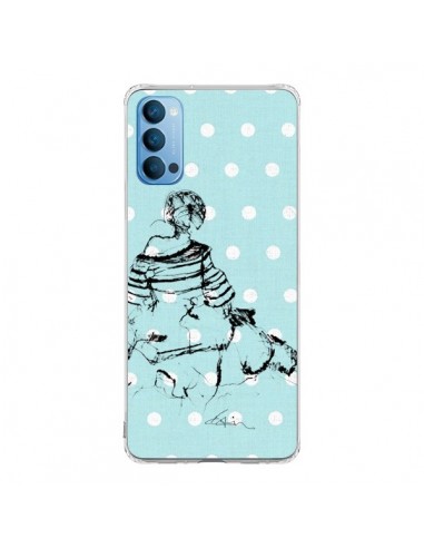 Coque Oppo Reno4 Pro 5G Croquis Pois Femme Fashion Mode - Cécile