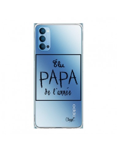 Coque Oppo Reno4 Pro 5G Elu Papa de l'Année Transparente - Chapo