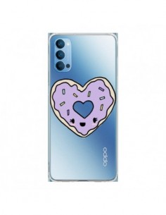 Coque Oppo Reno4 Pro 5G Donuts Heart Coeur Violet...