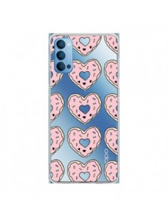 Coque Oppo Reno4 Pro 5G Donuts Heart Coeur Rose Pink...