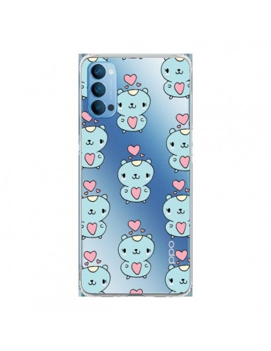 Coque Oppo Reno4 Pro 5G Hamster Love Amour Transparente - Claudia Ramos