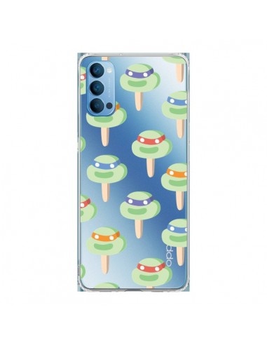 Coque Oppo Reno4 Pro 5G Tortues Ninja Tortle Transparente - Claudia Ramos