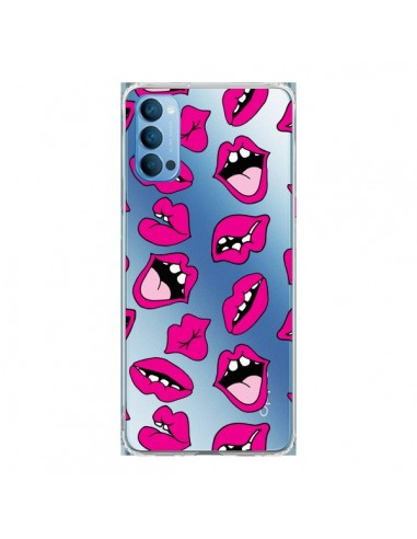 Coque Oppo Reno4 Pro 5G Lèvres Lips Bouche Kiss Transparente - Claudia Ramos