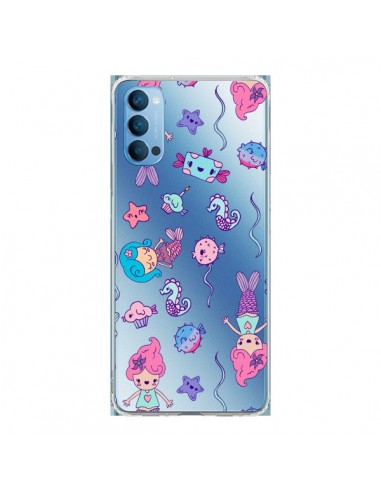 Coque Oppo Reno4 Pro 5G Mermaid Petite Sirene Ocean Transparente - Claudia Ramos