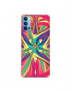 Coque Oppo Reno4 Pro 5G Veins Veines Azteque Vagues -...