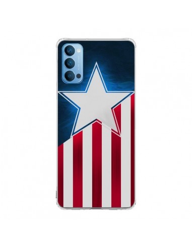 Coque Oppo Reno4 Pro 5G Captain America - Eleaxart