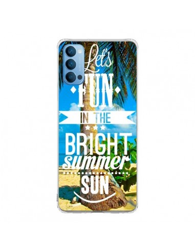 Coque Oppo Reno4 Pro 5G Fun Summer Sun _té - Eleaxart