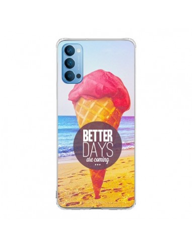 Coque Oppo Reno4 Pro 5G Glace Ice Cream _té - Eleaxart